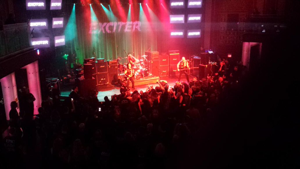 natkaos's tweet photo. EXCITER, original line-up!!! I could die happy now ;) #CalgaryMetalfest #poundingmetal https://t.co/ItaOuvybt9