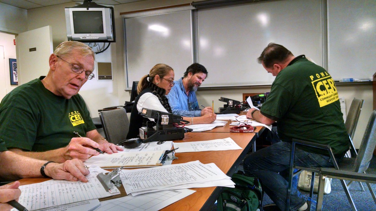 cityofpoway's tweet photo. Local Ham Radio operators & CERT members practicing emergency communications skills when disaster strikes #PowayPrep https://t.co/Ypo8LLSZsR