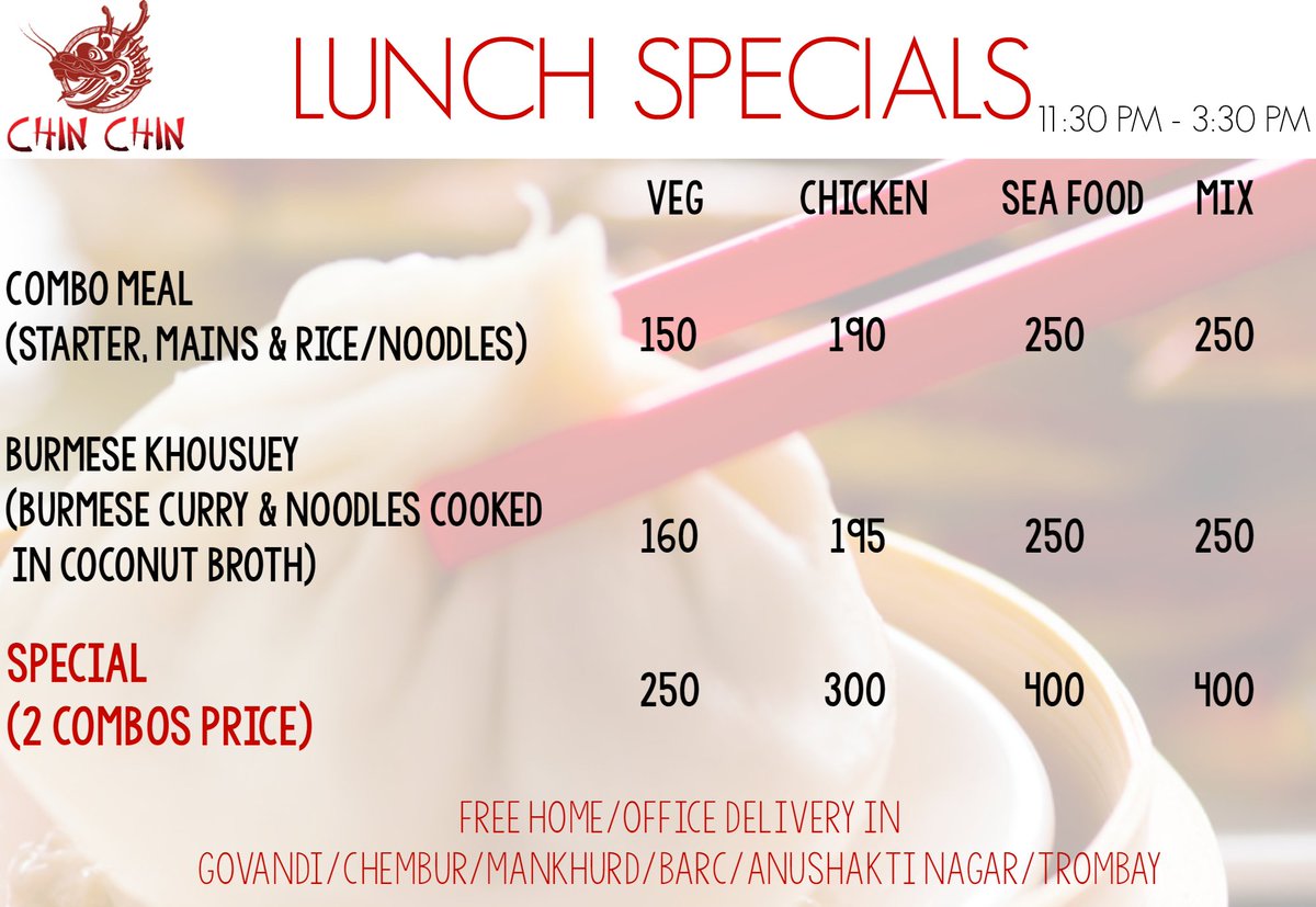 chinchinsmh's tweet photo. New Combo Meal Offer.!!  #ChinChinArmy #HaveYouEatenYet #Chinese https://t.co/oPKbpHVRBK