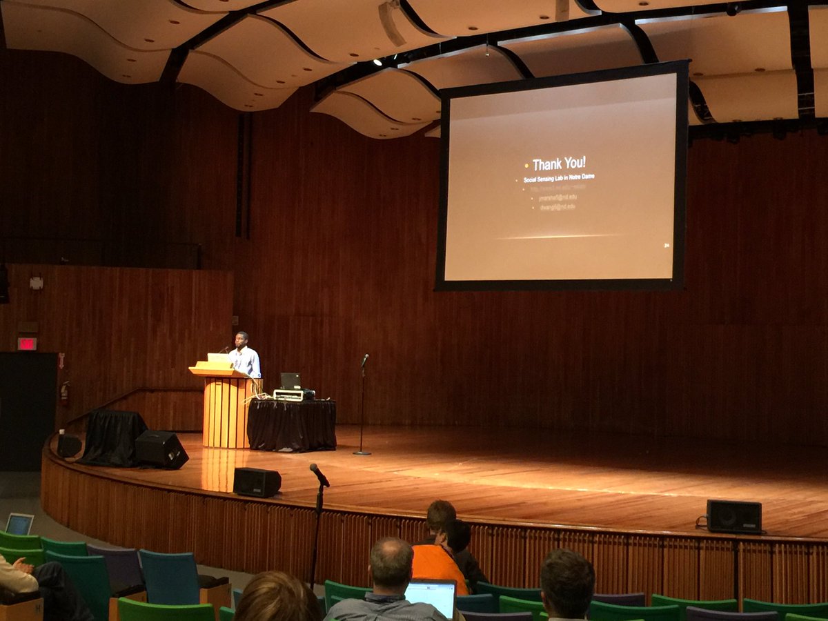 maxsklar's tweet image. Jermaine Marshall on the fascinating topic of using emotion detection to sift out true information #recsys2016