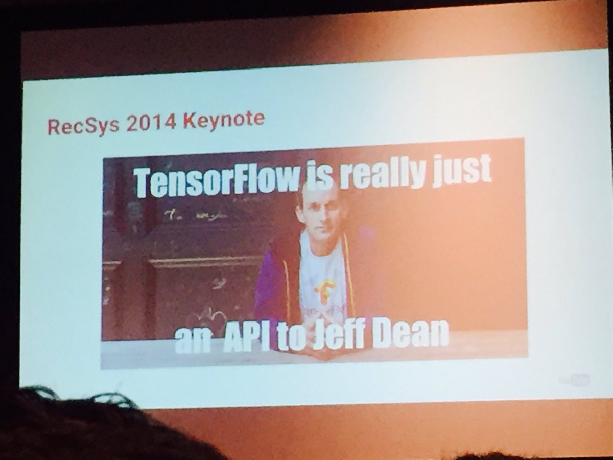 xiaoma's tweet image. What is TensorFlow? #recsys2016