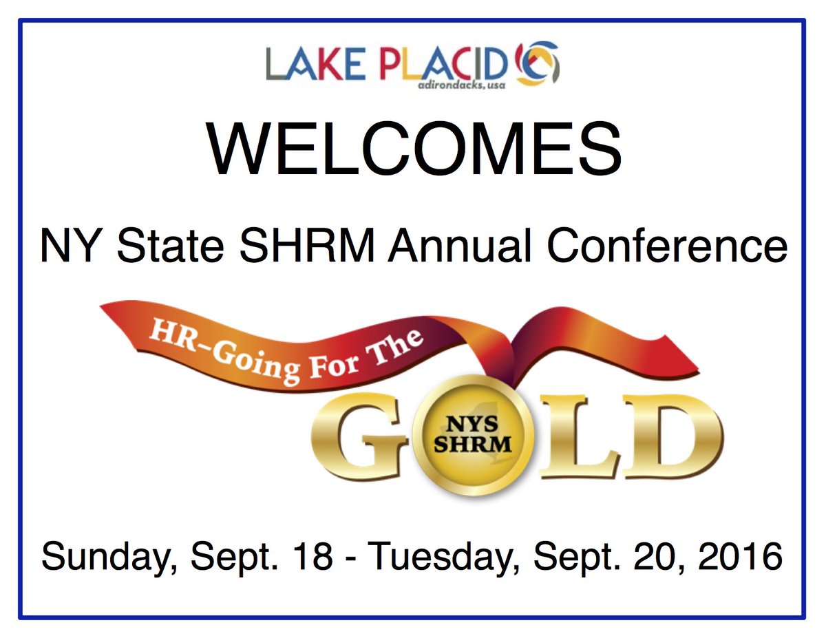 MeetMeinLP's tweet image. We would like to welcome everyone for the #NYSSHRM16 conference! Enjoy your time in @LakePlacidAdk