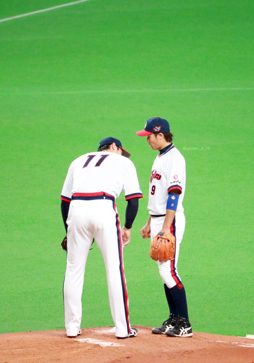 マヤ 札幌ｄ 大谷翔平 中島卓也 声かけのときの卓ちゃんの立ち方好きなんですよねぇ