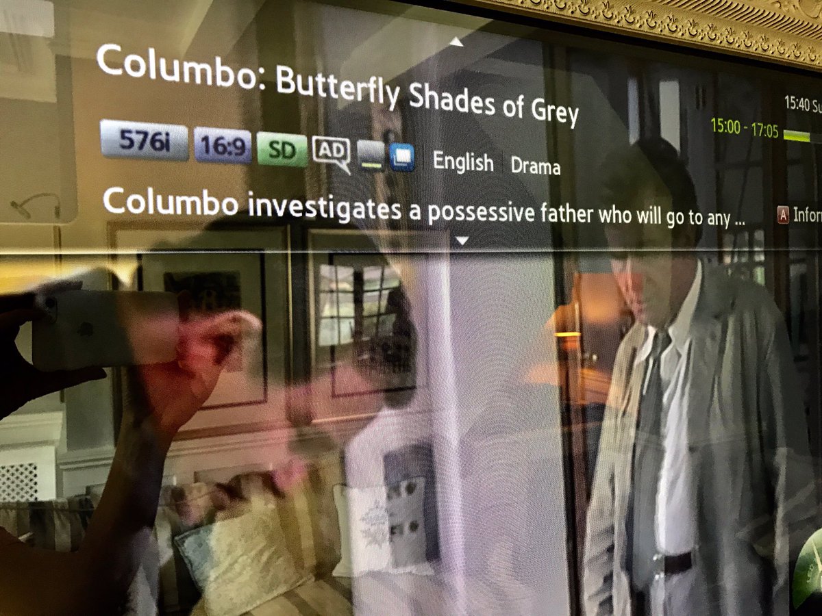 lesleyjames123's tweet photo. Very excited to see 'Butterfly, Shades of Grey' on the TV...
Well up until Columbo &amp; William Shatner turned up! 😂😂😂 https://t.co/kEjirVstXv