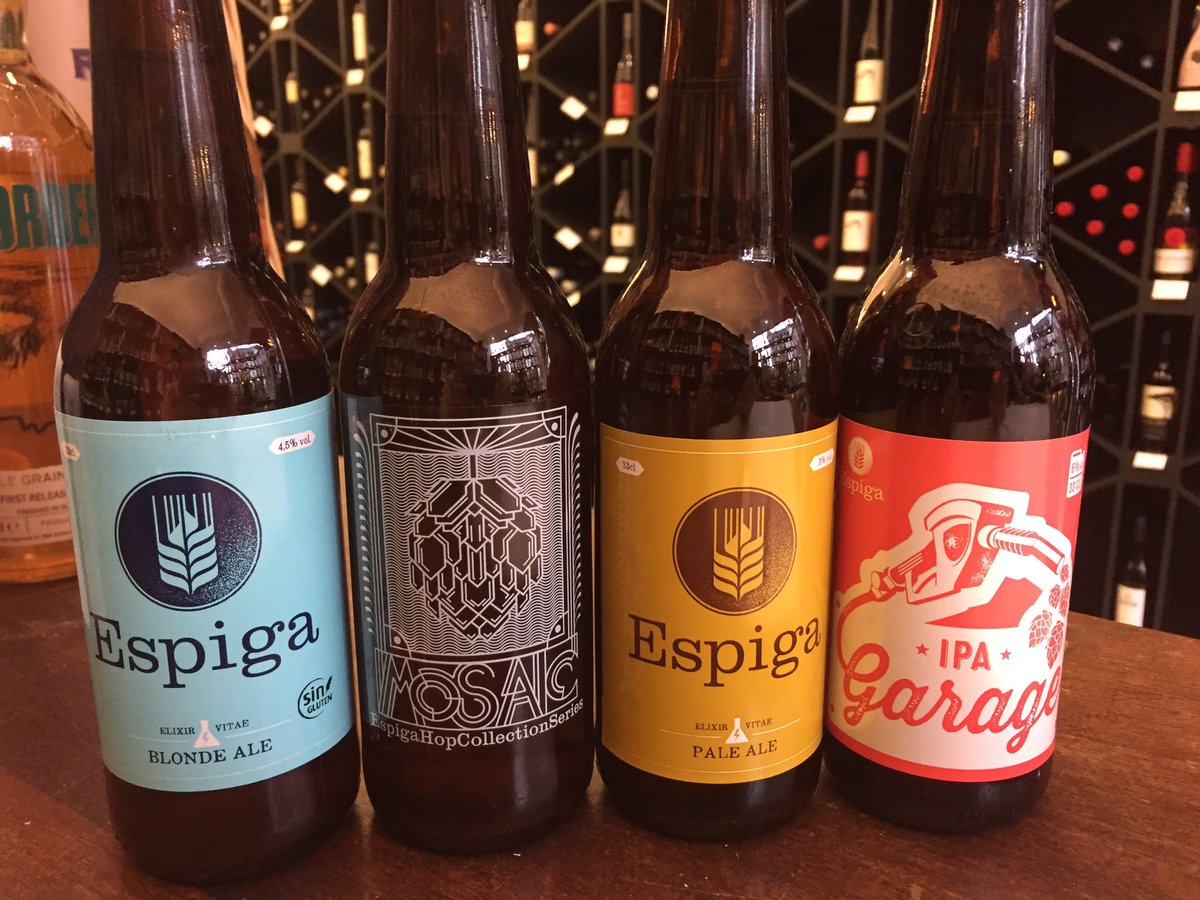 New to Clarence Drive, @EspigaCervesa range from Barcelona. The Blonde is also #glutenfree #glasgowbeers