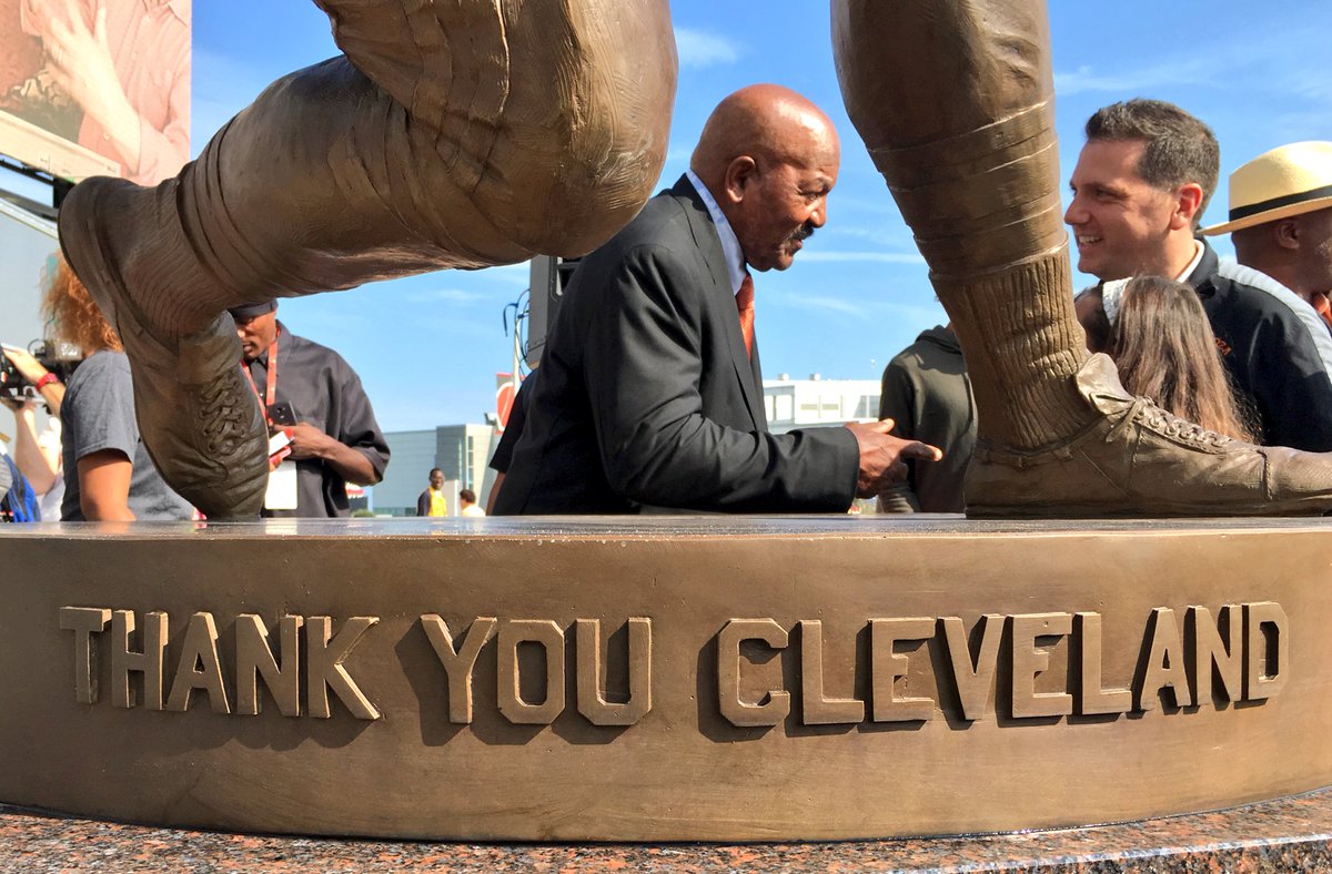H_Grove's tweet photo. Thank You Cleveland- Jim Brown https://t.co/s31QTrskA0