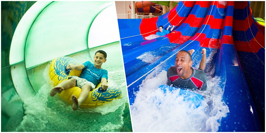 GreatWolfLodge's tweet photo. Which slide would you ride first? Mountain Edge Raceway or Alberta Falls? https://t.co/DQVlXp2soO