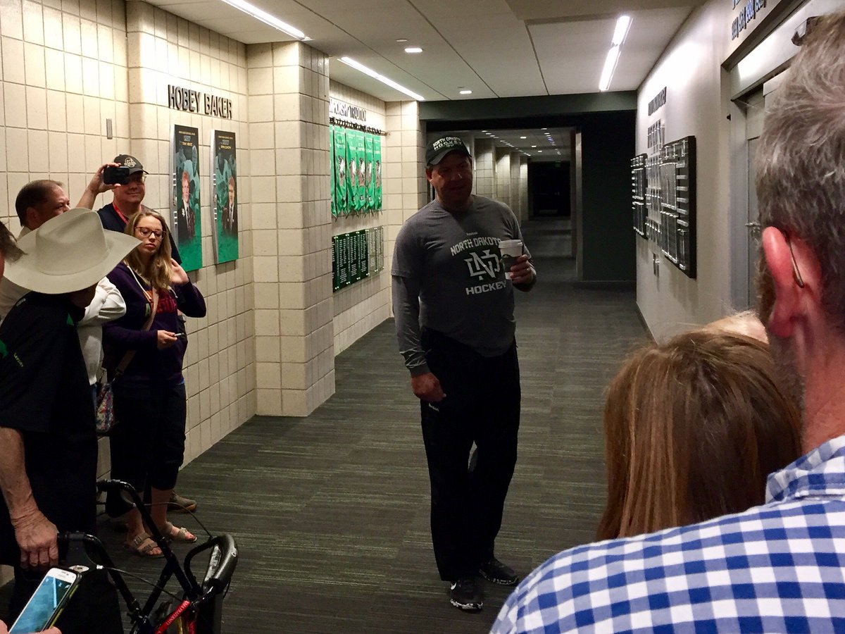 Thank you Coach <a href="/BradBerry29/">Brad Berry</a> for this morning’s tour of the finest hockey facility in the country <a href="/TheREA/">RalphEngelstadArena</a>