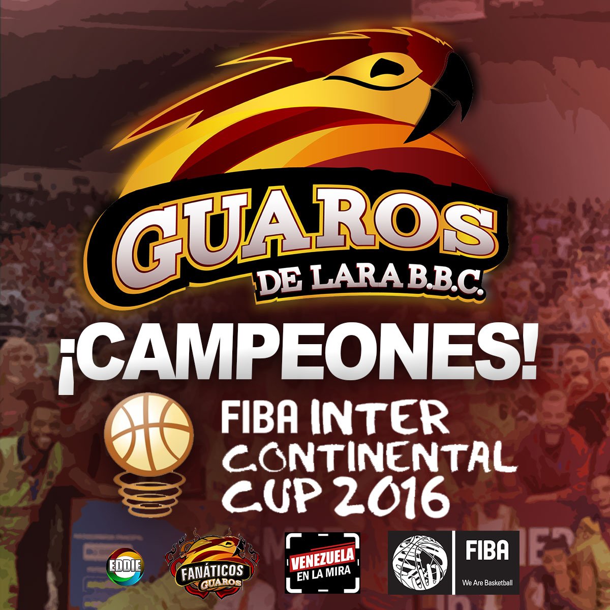 GuarosLara's tweet photo. #Franport (ALE) 69 - 74 #Guaros (VEN) ¡FINAL DEL JUEGO MI GENTE! ¡¡¡CAMPEONES!!! #CopaIntercontinental. https://t.co/Y67vf62isA