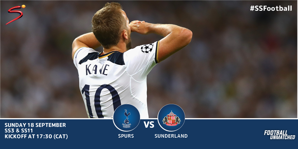 SuperSportTV's tweet photo. Spurs are unbeaten in the #PL this season, while Sunderland have only managed one point in their opening 4 games. https://t.co/UGBflTo2vW