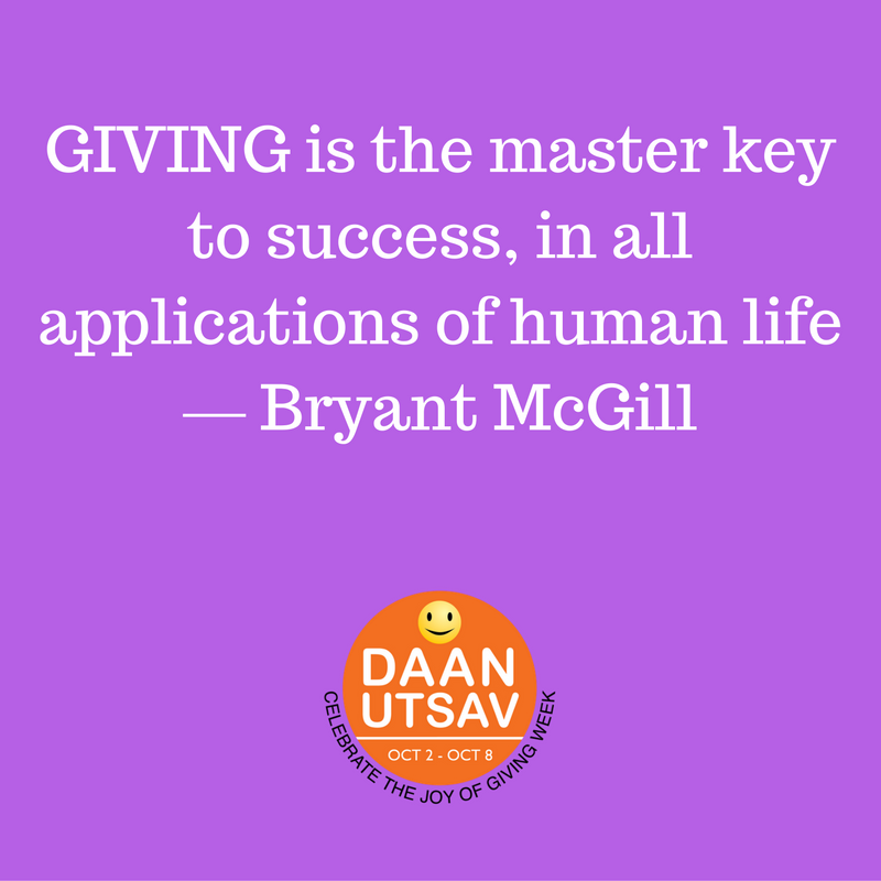 daanutsav's tweet photo. A fortnight to go for India's festival of Giving #DaanUtsav https://t.co/ae0o4YRYxC