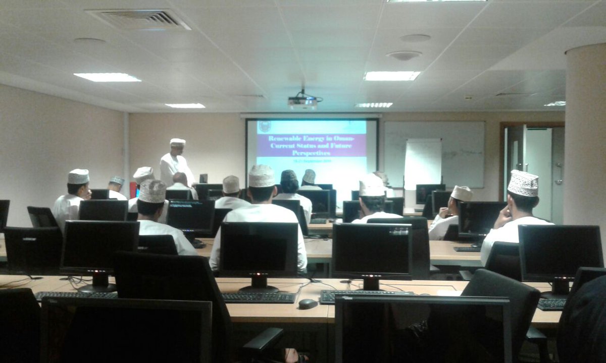 Renewable Energy in Oman Current Status and Future Perspectives. 1st workshop this semester @iLCSQU. Dr.Amur Alhinai