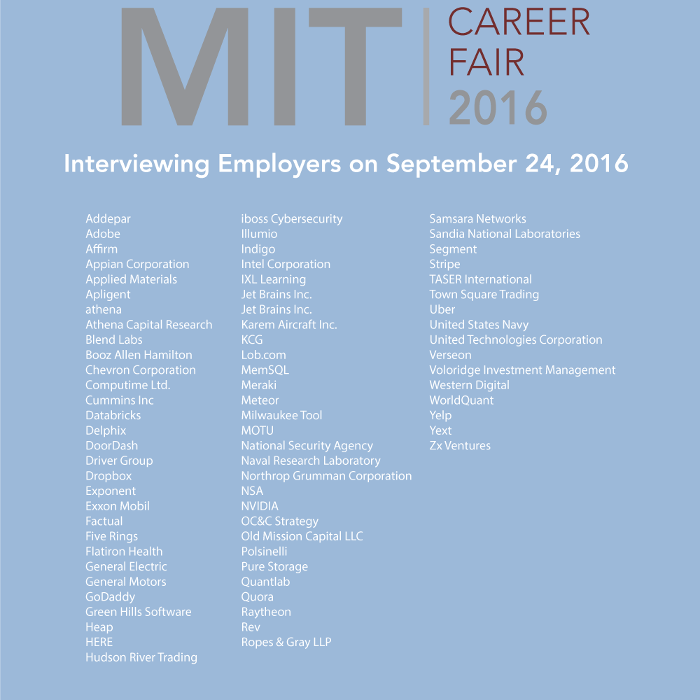 MIT Fall Career Fair tweet media