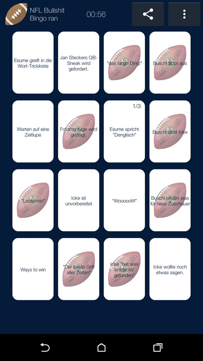 Leoderredbull's tweet photo. #ranNFL  #ranNFLsuechtig  jeden verdammten Sonntag Bullshit Bingo https://t.co/VVxgslmIxm