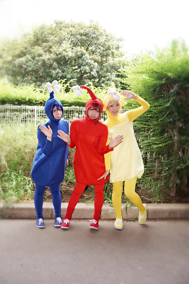 いまむーは常にお寿司食べたい Na Twitteru Tgs16 ピクミン 青 いなりしゅしさん Usamilky Oxo 赤 葉月らむねさん Haduki M68 黄 綾つかささん Ayat Moimoi Pikmin Tgsコスプレ