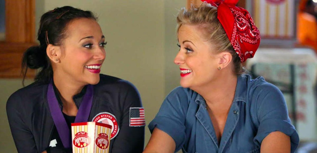 parksandrec's tweet photo. On National Women's Friendship Day, celebrate your pals like the poetic, noble land mermaids they are. #ParksandRec https://t.co/8Ncci1bYV2