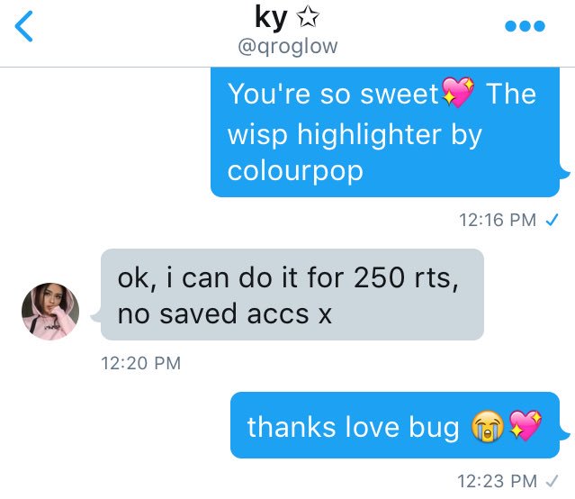glowlust's tweet photo. 250 rts and @qroglow will buy me wisp⭐️✨✨ pls rt 💓 https://t.co/IuFj7EaAaP
