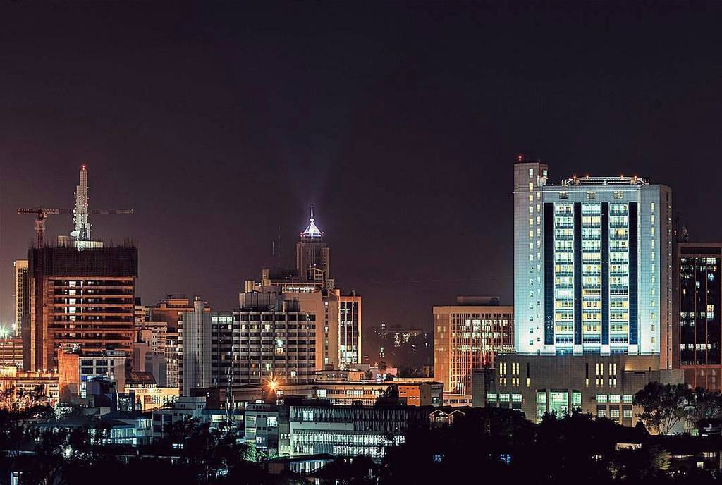 kenyapics's tweet photo. No. Not New York. But the impressive Nairobi City night skyline! https://t.co/uHFABK4Ug2