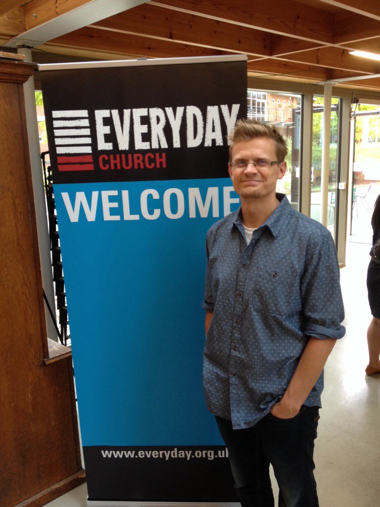 Pastor Simon Virgo of Everyday Church Richmond! 25 minutes until launch. #everyday <a href="/newgroundtoday/">New Ground</a>