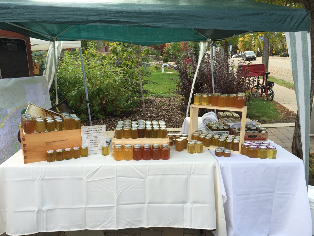 <a href="/YEGBees/">YEGBees</a> Honey Co-op come buy some Urban Honey. This is a Taste of Edmonton honey!