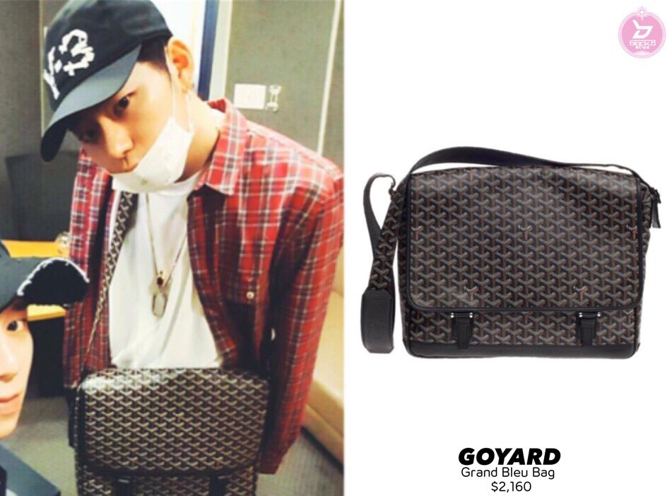 Block B Style on X: 160918 지코 Instagram GOYARD - Grand Bleu Bag