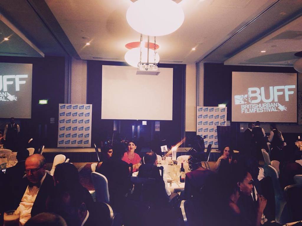 BUFilmFestival's tweet photo. The stage is set! Who's ready for the #BUFFEST night of the year?! #buff2016 #london #film… https://t.co/7WJiYlGHyG https://t.co/GuOkpUiqDj