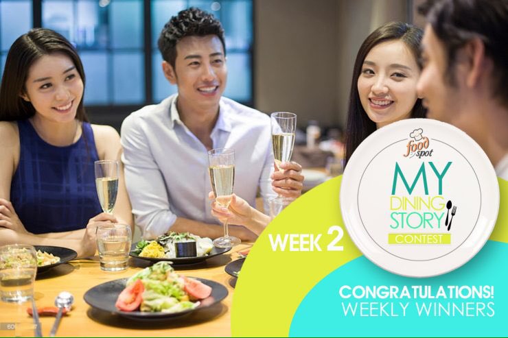 FoodNSpot's tweet photo. Week 2 Winners for My Dining Story . Ms Elaine Sam and Mr Bryan Chan https://t.co/06i6l2dT7i #mydiningstory https://t.co/YxBvZb3Oy6