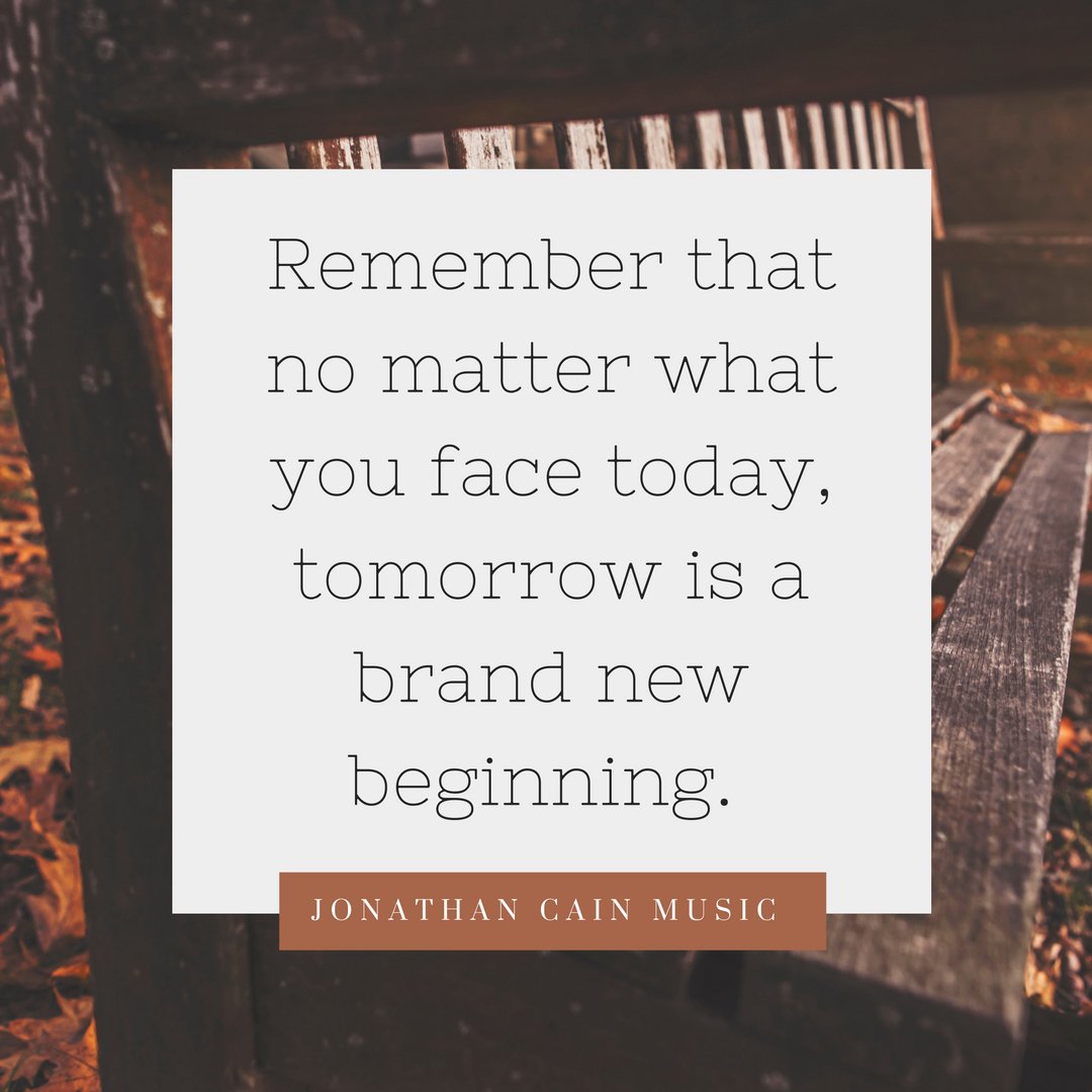 Certain days can be hard, but don't lose faith in the good of tomorrow. Pray the Lord makes your thoughts hopeful!