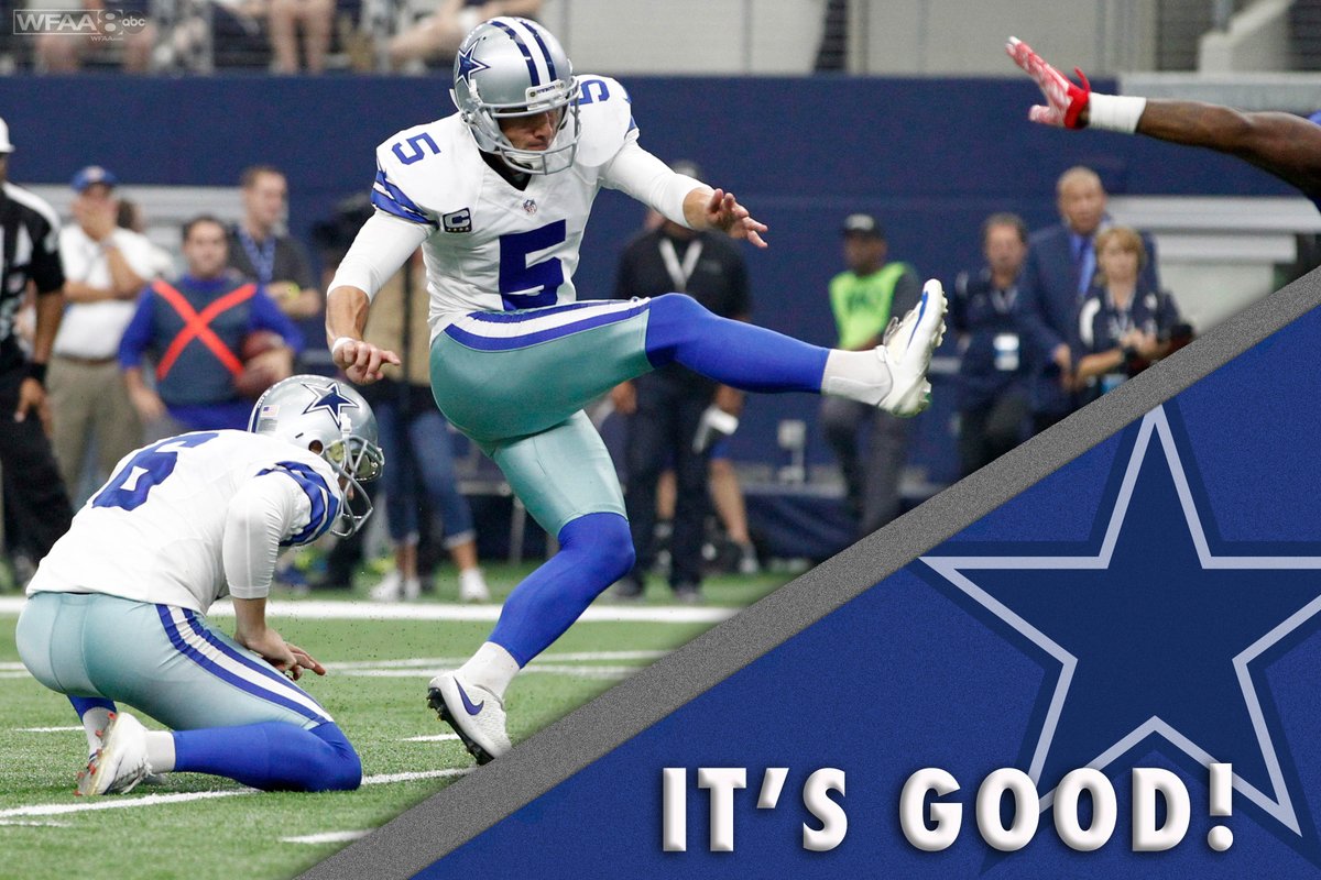 cowboys open the game with a field goal on the first drive of the game