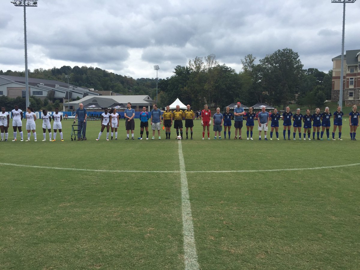 BuncombeSO's tweet photo. Thank you @UNCA_WSOCCER and @ashevilledogs for inviting our soccer team to your game and having them walk out! https://t.co/drLOKNoEzV