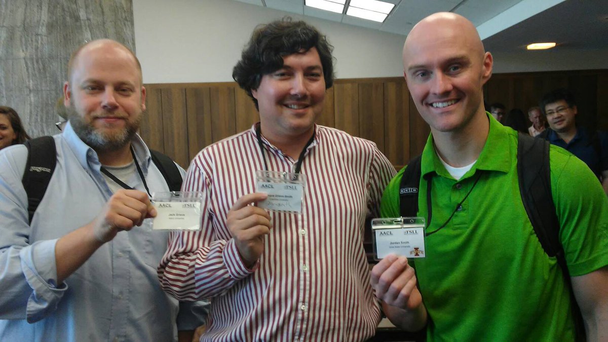grvsmth's tweet photo. The Grieve and Smith club @jwgrieve @_tjordans #aacl2016 https://t.co/xMZql5UlOA