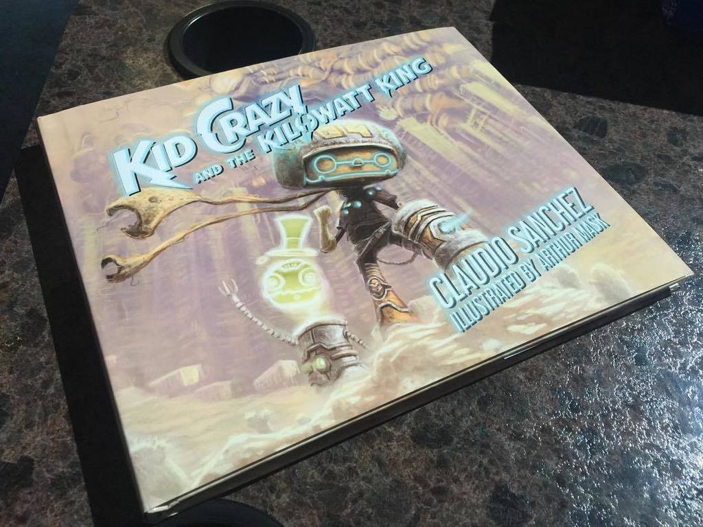 claudioPsanchez's tweet image. We just received a small amount of the Kid Crazy &amp;amp; The Kilowatt King children's book to be available on the road wi…