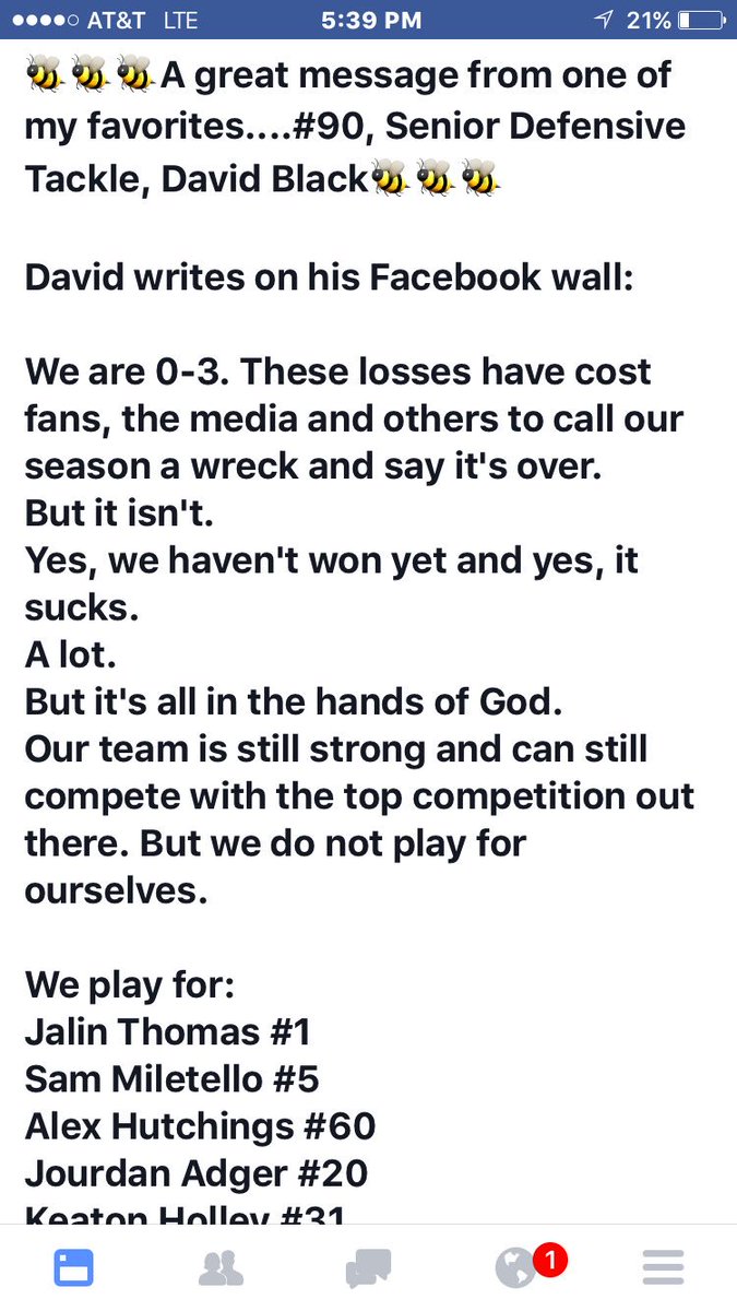 s_miletello's tweet photo. God has a plan for this team! Y'all  know that this team puts in work every week and is desperate to get a result. https://t.co/f63oSKft0m