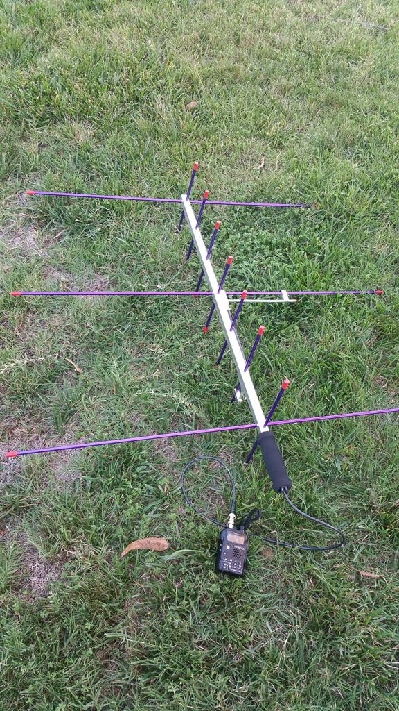 My first #hamradio satellite contact yesterday with K6R @ channel islands via #AMSAT SO-50 as part of the #NPOTA