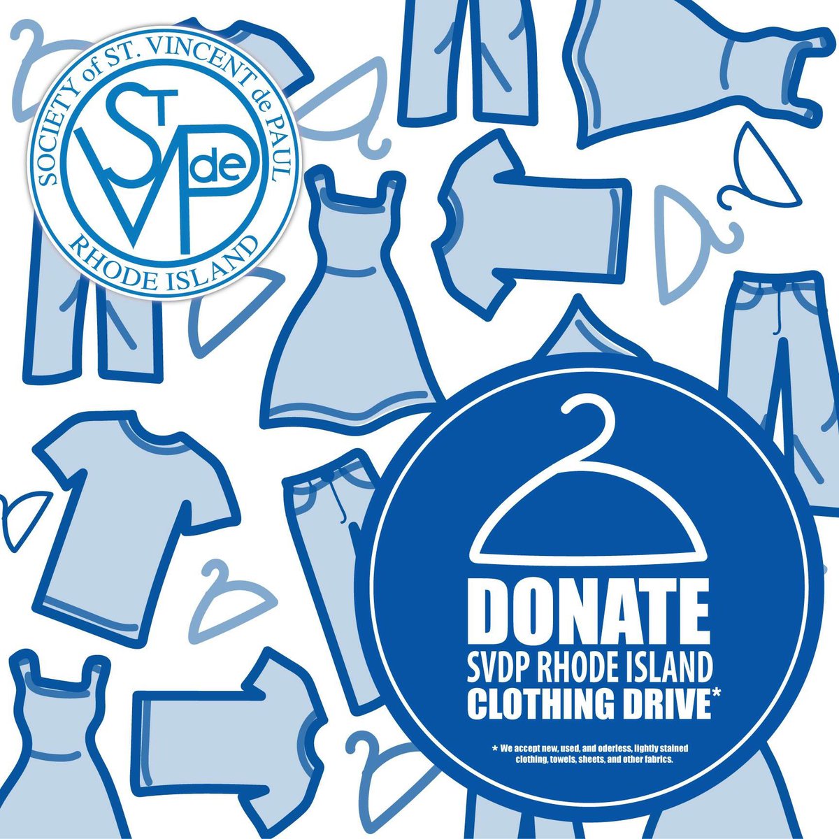 SVDPRhodeIsland's tweet photo. Don't forget to bring your donations to the #FOPWalk2016 ! #svdpri #clothingdrive #rhodeisland #cranston https://t.co/NkIcOFrgeI