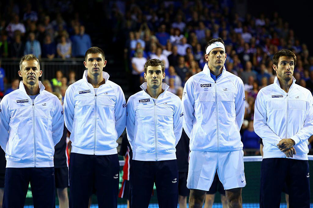 DelaSotaOk's tweet photo. Argentina otra vez en la final de la #CopaDavis. Felicitaciones a todos los miembros de nuestro equipo #ARGfinalista https://t.co/uIJJZ3ACVn