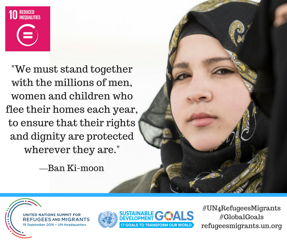GlobalGoalsUN's tweet photo. The world's attention Monday will be on refugees, migrants @UN summit: https://t.co/zlFzSqZJQg #UN4RefugeesMigrants https://t.co/gMVExv1KjQ