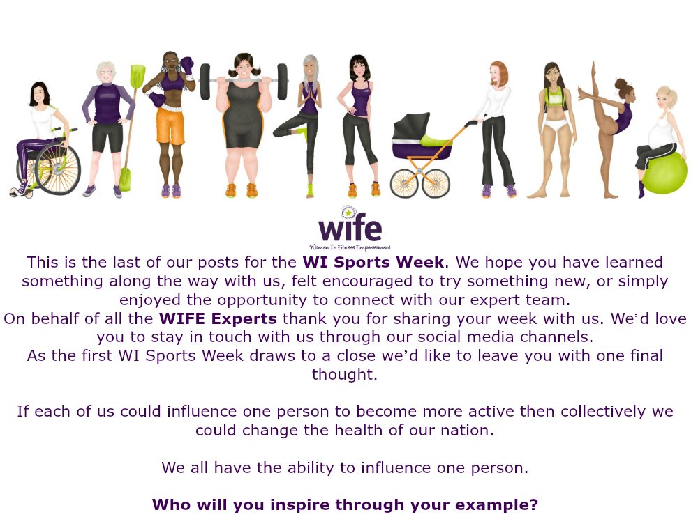 WIFEEvent's tweet photo. Well done to everyone who took part #WISportsWeek @WomensInstitute #InspiringWomen what a great week we've had! https://t.co/QvovRszsvW