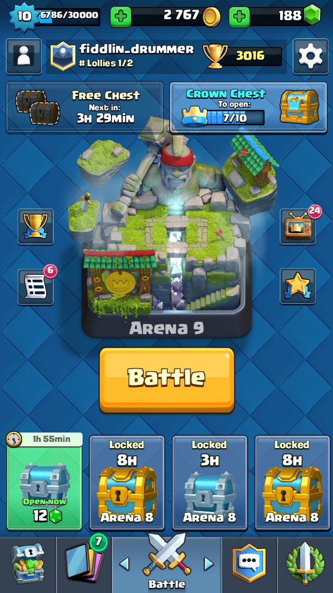 stevvannile's tweet photo. WE MADE IT!!! #LegendaryArena #ClashRoyale @ClashRoyale https://t.co/AsPFxysMyF