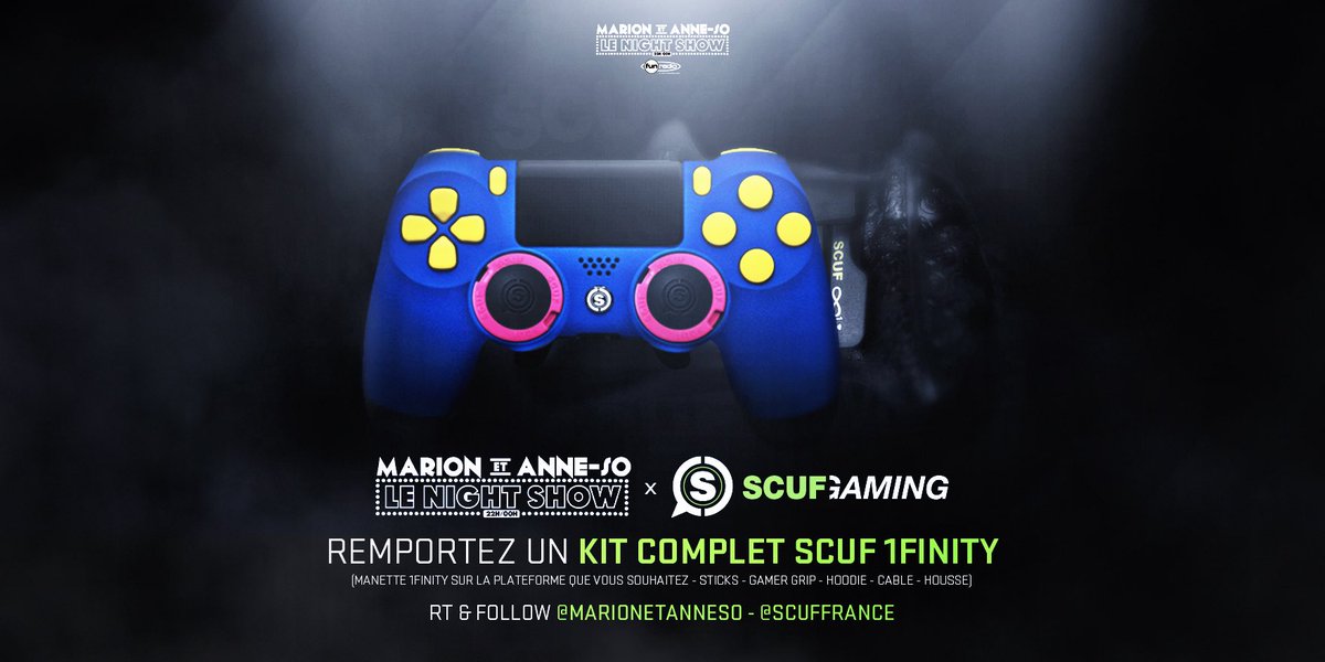 FuuryStream's tweet photo. Concours - À vous les gamers un kit complet SCUF à gagner! Pour participer Follow notre compte + @ScufFrance &amp; #RT https://t.co/3twrl6fa7w