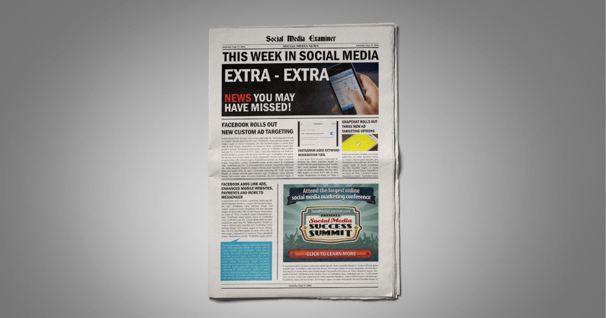 SMExaminer's tweet image. #Facebook Custom Audiences Now Targets Canvas Ad Viewers: This Week in #SocialMedia bit.ly/2d3UEjA