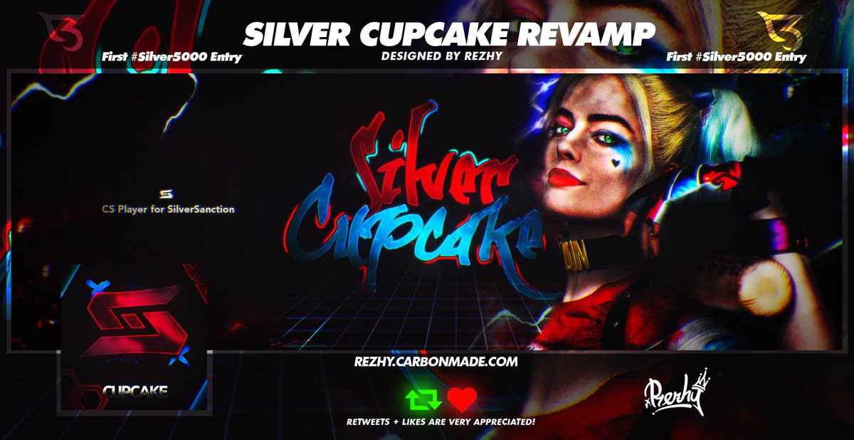 RezhyFX's tweet photo. Revamp - @FavoriteWeeaboo
1st for #Silver5000
Rts/LIKEs are dope!
@CrawlerGraphics x @ParadiseLooks
#SilverRezhy https://t.co/weYPyzNLtx