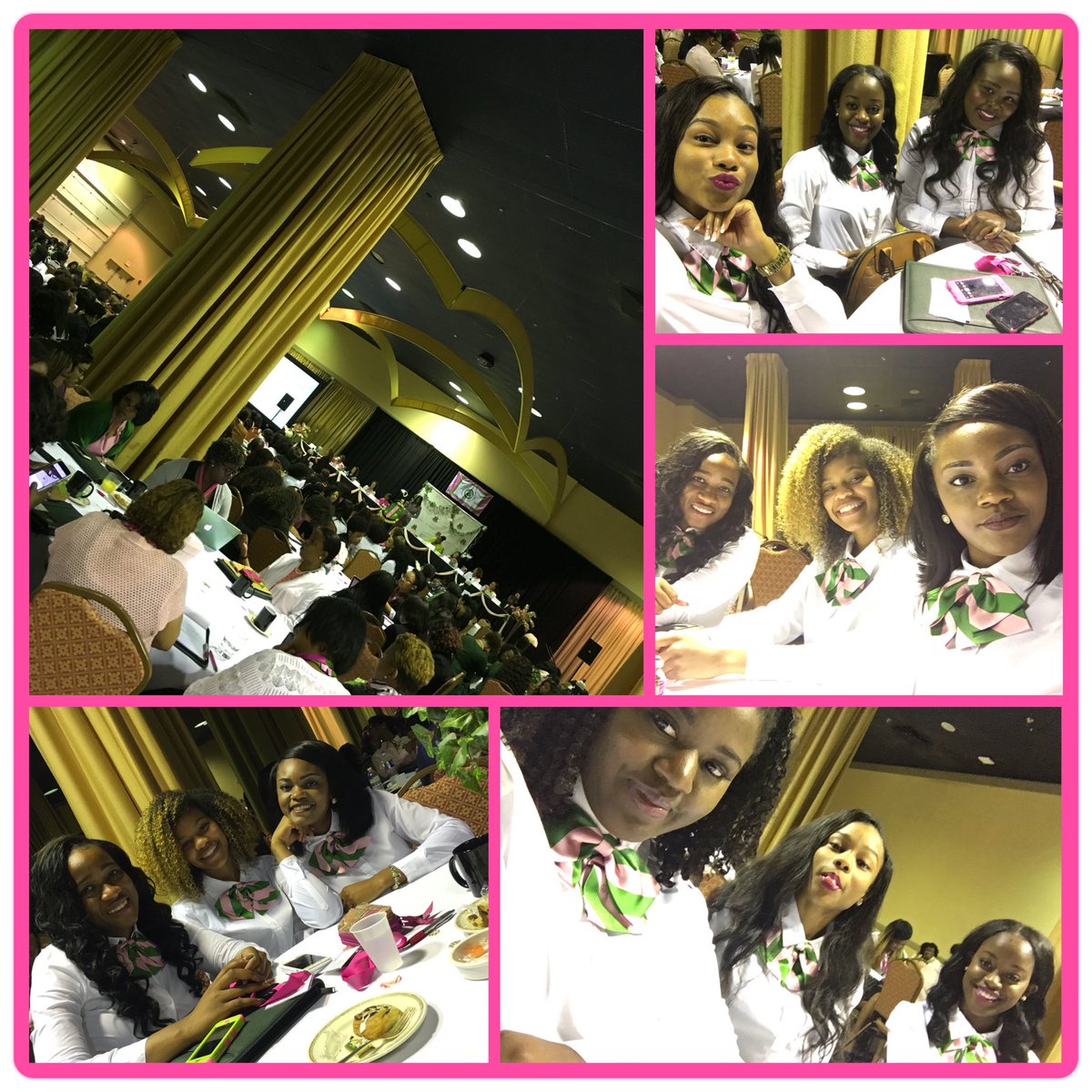 lamar_akas's tweet photo. "The Return of the Classic Lady"💗💚
#UGR2016 #KeepItKlassy #AKA1908 https://t.co/CJfe5xEV0y