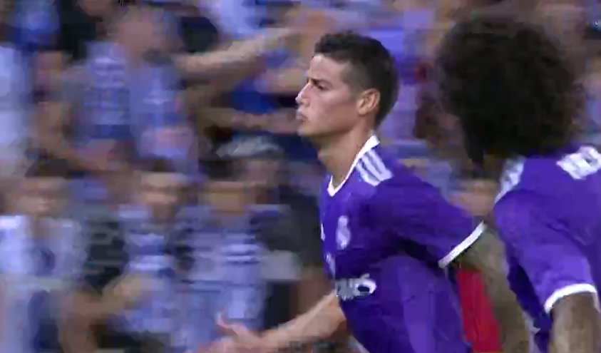 elchiringuitotv's tweet photo. GOOOL DEL REAL MADRID. GOL DE JAMES. Minuto 46, Espanyol 0-1 Real Madrid https://t.co/xPm9D54dpN