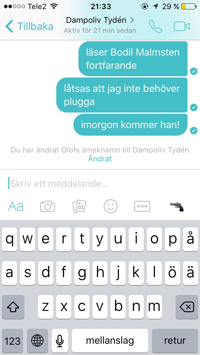 Senast aktiv tinder