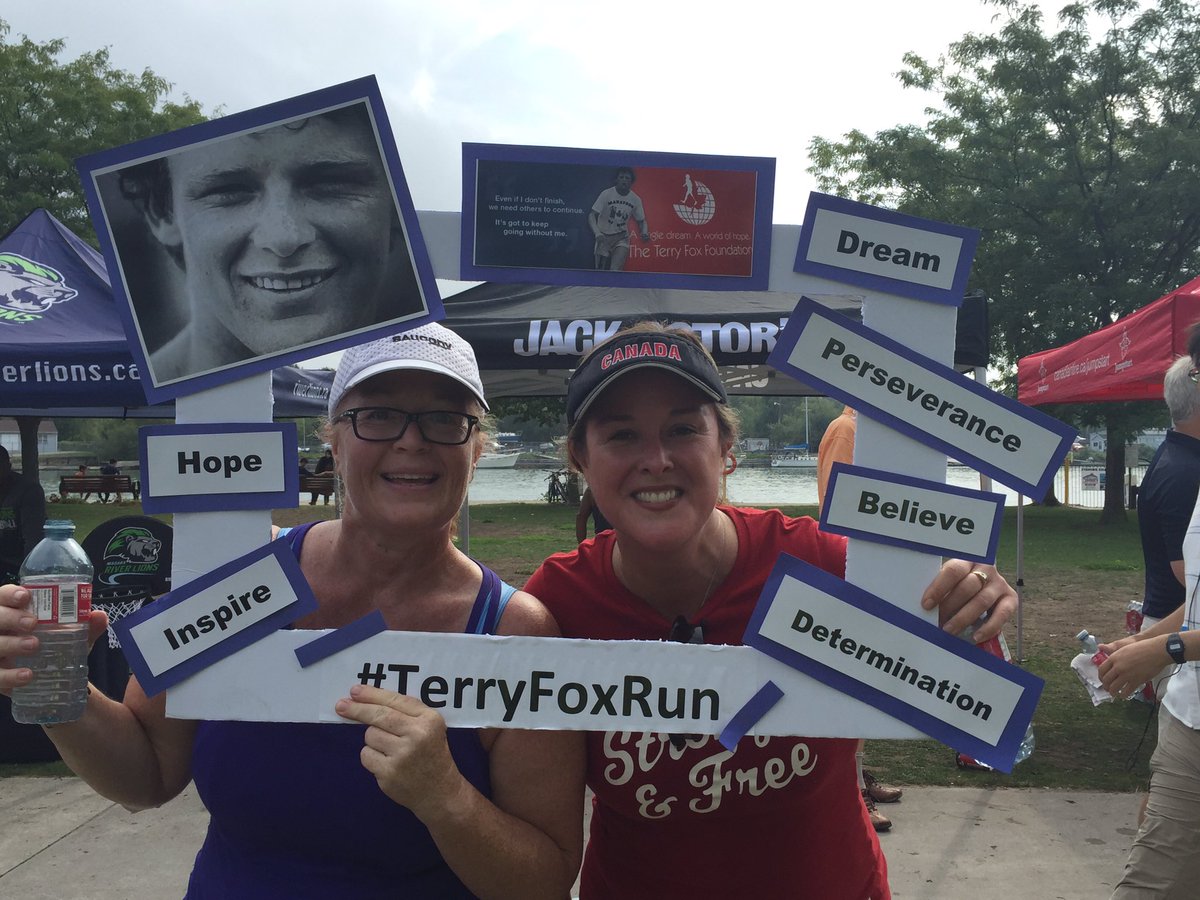 bfleeton's tweet photo. 36 years later Canada's hero and his Marathon of Hope lives on. #TerryFoxRun @TerryFoxStCath https://t.co/rAi6msZaW7
