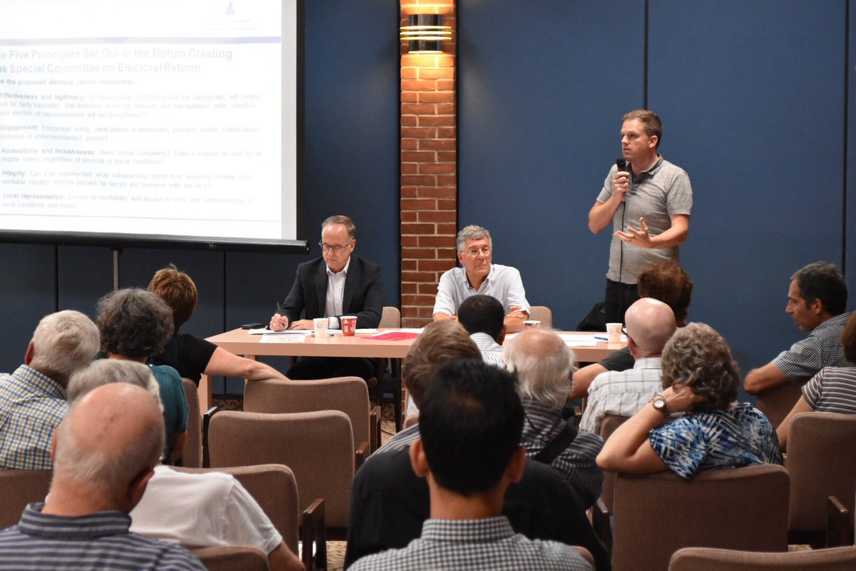 Rob_Oliphant's tweet photo. Lots of ideas and important questions about electoral reform being raised at today's Democracy Talks. #EngageInER https://t.co/okLlfeHEG8