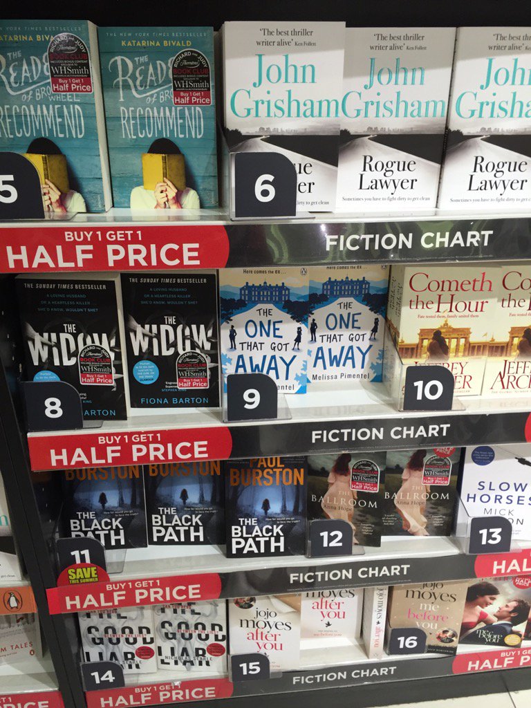 Whsmith Fiction Book Chart