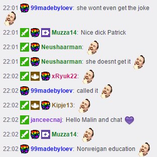 When <a href="/ProjeCtSoLOTV/">Malin Schei</a> doesnt get the joke LUL