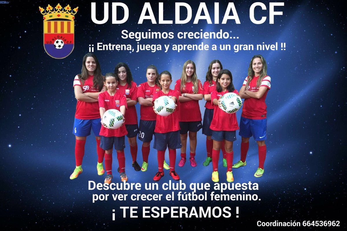 UDAldaiaCF_Fem's tweet photo. ¿Quién dice q las chicas no juegan al fútbol? Aquí lo hacemos sin complejos. ¿Quieres jugar con la Unión Deportiva? https://t.co/H3TjXo32Jl